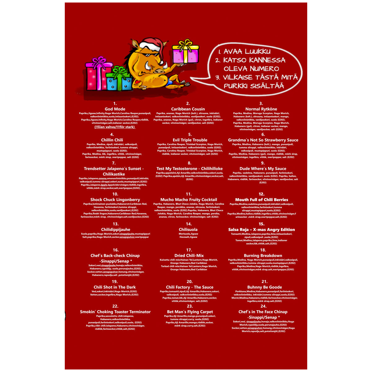 Chili Christmas Calendar 2022